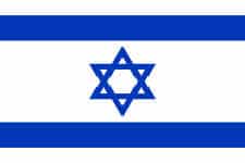 Israeli flag and language Hebrew