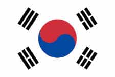 Korean flag and language