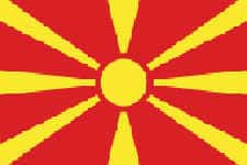 Macedonian flag and language