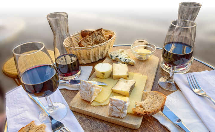 Wine and cheese - France